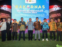 Kemenpora RI Menyelenggarakan Acara Rapat Koordinasi Kepemudaan Tahun 2024 Dengan Tema “Sinkronisasi Pembangunan Kepemudaan Berkelanjutan Menuju Indonesia Emas”