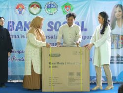 DWP Kemenpora Salurkan Bantuan Kursi Roda di SLB YDBA Cibening