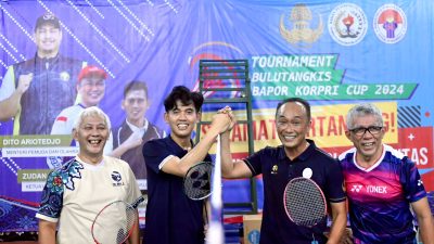 Budayakan ASN Yang Sehat, Kemenpora Gelar Tournament Bulu Tangkis Bapor Korpri Cup 2024