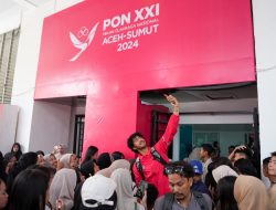 Anak Muda Aceh Antusias Saksikan Pertandingan Basket PON XXI Aceh-Sumut