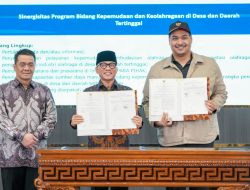 Menpora Dito dan Mendes Yandri Perkuat Kolaborasi Pembangunan Olahraga dan Kepemudaan di Desa