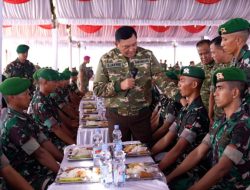 Menhan Sjafrie Tinjau Peran Strategis Yonif TP 828 dalam Penguatan Ketahanan Daerah